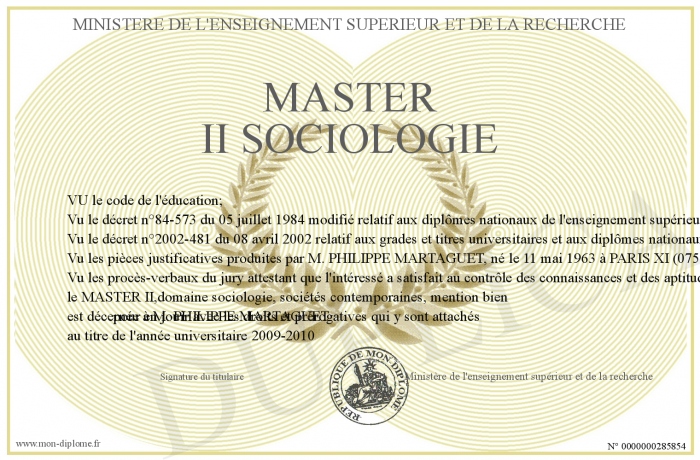diplome universitaire sociologie